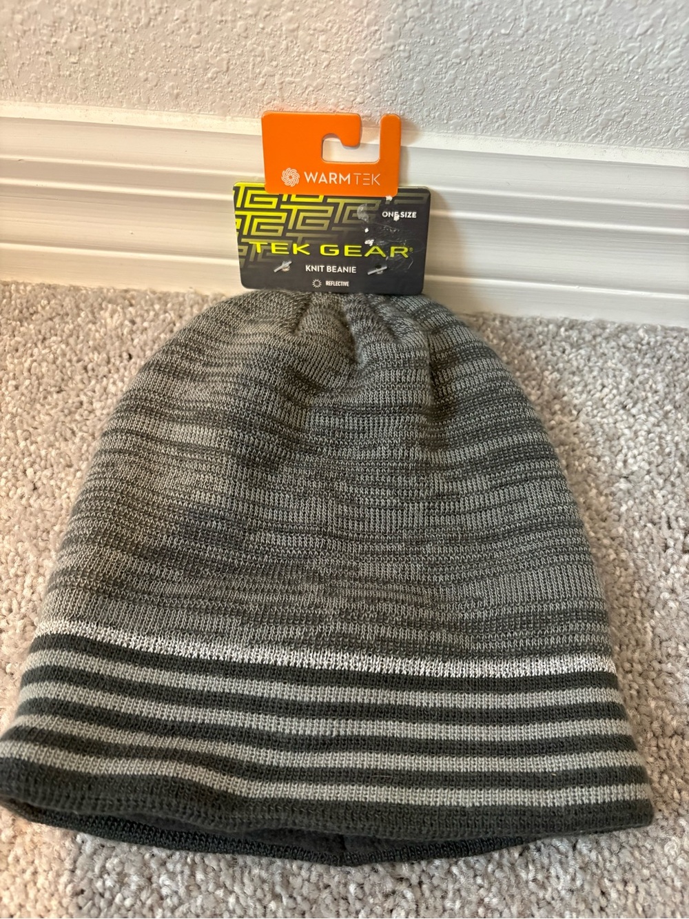 SALE 2/$10 NWT tek gear Charcoal Gray Knit Beanie